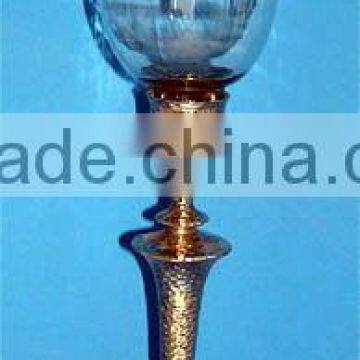 Metal Hurricane Lamp With Glass Chimney photo-4