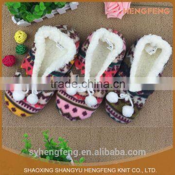 Confotable winter soft fleece indoor room shoes