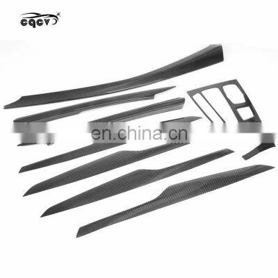 Carbon fiber interiors for BMW X5 F15 Rear-View mirror cover Instrument panel trim Door trim strip Central control cover