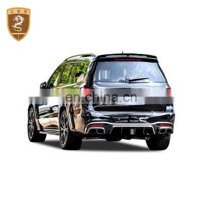 Car auto parts accessories spoiler B style carbon fiber rear wings for mercedes gls lip spoilers