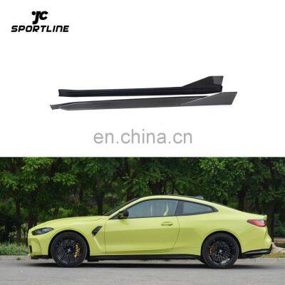 Carbon Fiber G82 M4 Side Skirts Winglet for BMW G83 M4 Competition 2021 2022