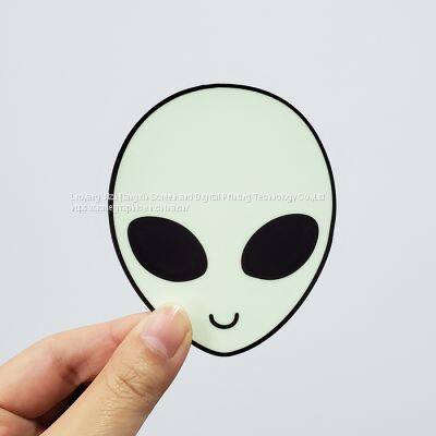 Luminous Sticker Glow-In-The-Dark Numbers Aliens Custom Vinyl Glow In The Dark Sticker photo-2