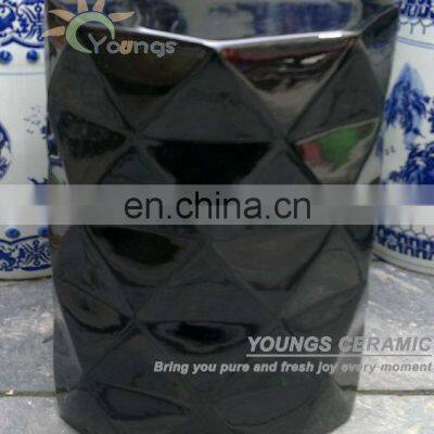 High Temperature Burning Blue Glazed Chinese Ceramic Garden Stool Seat photo-4