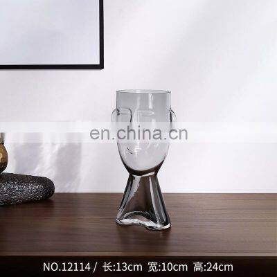 European Style Decorative Vases Transparent Glass Flower Tall For Weddings Decor Luxury photo-5