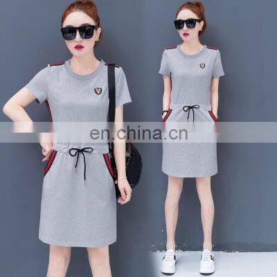 Manufacturers Wholesale Waist Dress Loose Casual Sports Bag Hip Skirt Plus Size Women's S-5XL photo-4