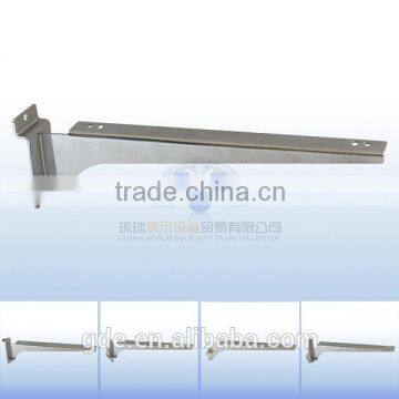 2mm thickness metal chrome shelf bracket for slatwall