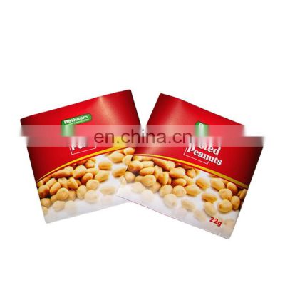 Custom Logo printed small plastic bag retail sale package bags for peanuts