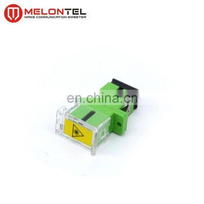 MT-1032-DC-SC A Fully Stocked Green Fiber Optic SC Female Connector Singlemode SC A/PC Simplex Adaptor With Flip Type Dust Cover