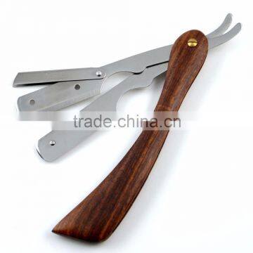 Wooden Handle Barber Razors 13cm Clip