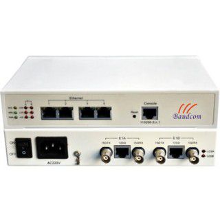 Framed E1 to 4 10/100BaseT Ethernet converter with enhanced management