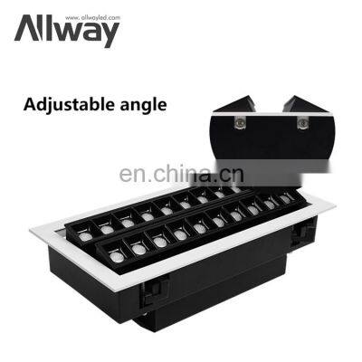 Anti Glare Tri Color Rectangular Shape Duo Line 2*20W LED Linear Down Lighting System photo-4