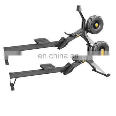Home Gym Club Fitness Rowing Machine Air resistance and Magnetic resistance with screen Air Rower