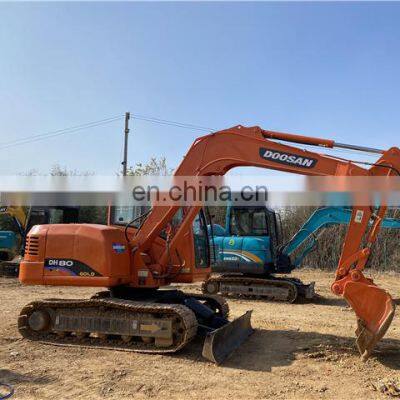 Korea made doosan original crawler excavator used dh80 dh60 dh55 for sale