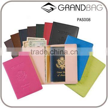 custom debossed nappa leather travel passport cover passport holder passport document case