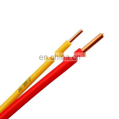 Single core pvc coated copper electric cable wire 6mm electric fireproof electrical wire