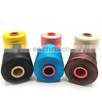 Sticky Leather Waxed Polyester Thread 1mm 210D Waxed Thread For Leather Sewing Polyester