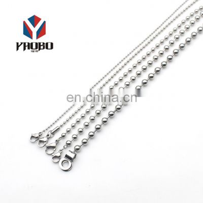 Fashion High Quality Metal 925 Sterling Silver Ball Chain