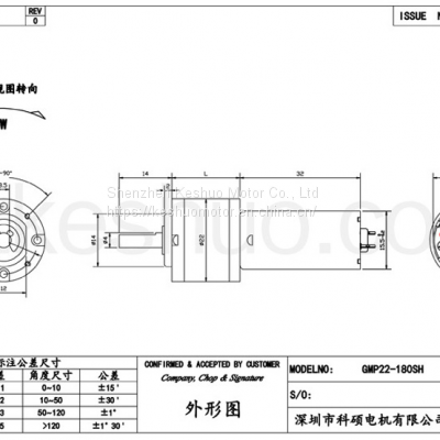 ROHS Certified GMP22-180SH Micro Motor ,12V Planetary Reducer for Electric Curtains photo-5
