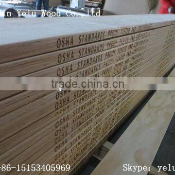 Wooden scaffold board for construction