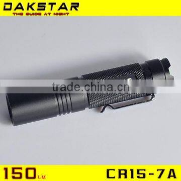 DAKSTAR CR15-7A Pocket Clip AA Battery Mini Aluminum LED Flashlight