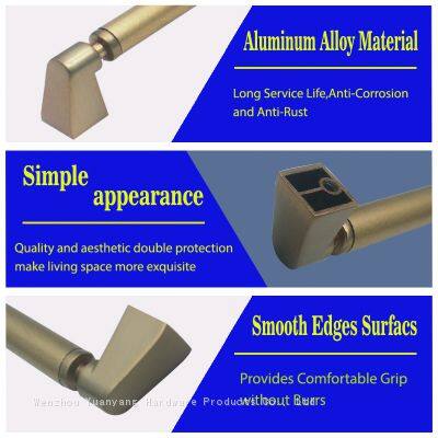 Nickel Plated Ripple Kitchen Handles Drawer Pulls T Bar Zinc Alloy Cabinet Hardware Handles photo-4