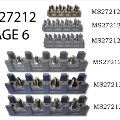 R&B molded screw type electrical terminal board MS27212-2-6 MS27212-2-8