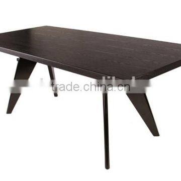 metal frame black color EM table by Jean Prouve for dining room