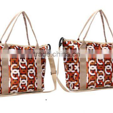 Printed Canvas Diaper Bag photo-5
