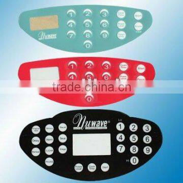 rubber adhesive keypad with die-cutting