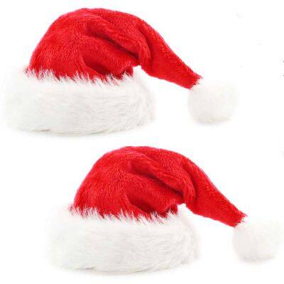 Competitive Price Spot Goods High Quality Hot Sale Christmas Supplies Merry Christmas Decorated Felt Santa Claus Hat