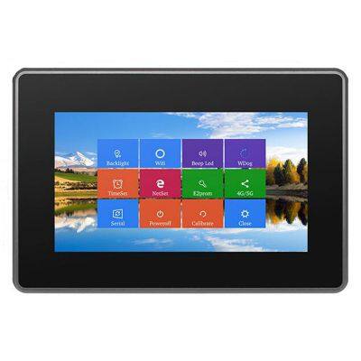 HR70R Hidon Cheapest Factory 7'' RK3568 Ubuntu Linux Android 11 Industrial Tablet PC With RJ45 USB Audio Output Ports and VESA Back