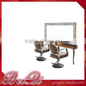 Morden and fancy hairdressing equioment, led beauty hair salon mirrors with light station for sale