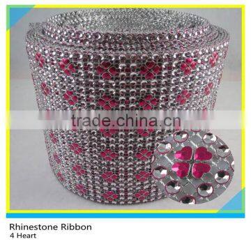 Sparkle Bling Rhinestone Mesh/Plastic Diamond Rhinestone Mesh Wrap Roll 24row*10yards