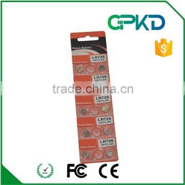 1.5V Alkaline Button battery LR726 for Watches calculators