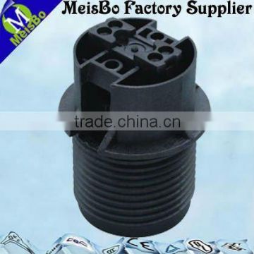 E14 semi-tooth plastic black lamp holder bracket