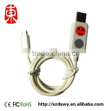 Promotional Electric Cable Unique USB Data Charging Cable With Speaker Albert