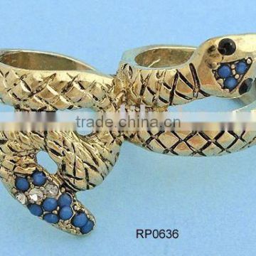 snake both finger ring