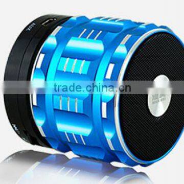 2016 Most Popular Mini Blue Speakers Wireless Metal Speakers Subwoofer