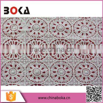 Wholesale Products China New Design Fashionable Cotton Lace Fabric Embroidered Lace Water Soluble Voile Lace photo-3
