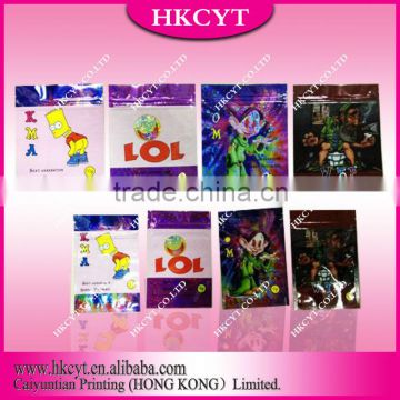 printed herbal incense bag/KMA/LOL/OMG/WTF for 4g10g