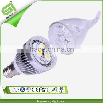 CE pure aluminum lamp body 3w 4w 5w electric candle light