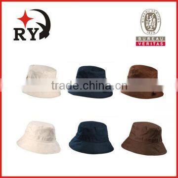 Custom cheap 100% cotton plain bucket cap wholesale