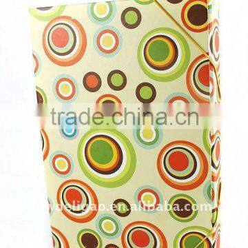 Rainbow Circles Artwork Color Art Paper Desktop File Box for Office Stationery Cardboard A4 or FC Size