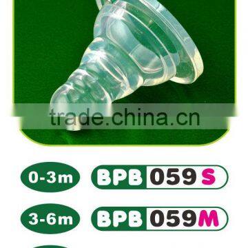 transparent silicone wholesale baby nipple