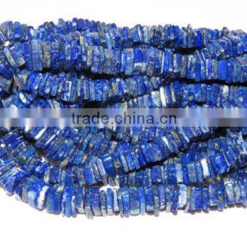 Natural Lapis Lazuli Heishi Shape Beads 16''Inch Approx Top Quality On Whole Sale Price.