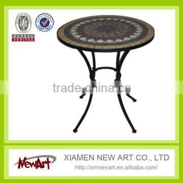 Metal Mosaic Garden Outdoor Furniture Patio Furniture Set 1 Pcs Table +2 Pcs Chairs photo-2