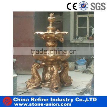 Factory supply outdoor floor bronze fountains