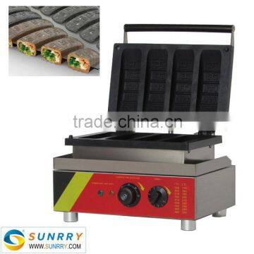 Professional electric 4 pcs hot dog stuffed waffle baking machine                        
                                                Quality Choice