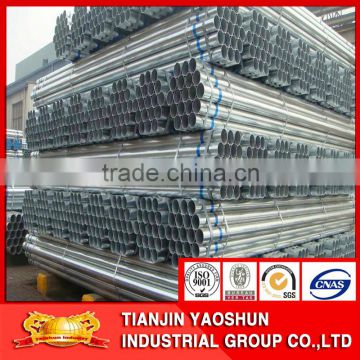 pre galvanized steel tube pipe prime quality zinc coated GI PIPE manufacturer