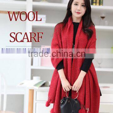 2016 wholesale alibaba online sale new winter thick multicolor wool scarves cashmere scarf shawl scarf for girls